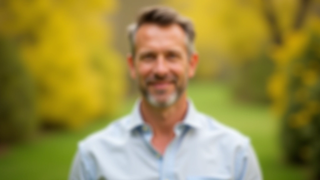 Muž v otevřeném postoji v přírodním osvětlení, portrét od hrudníku